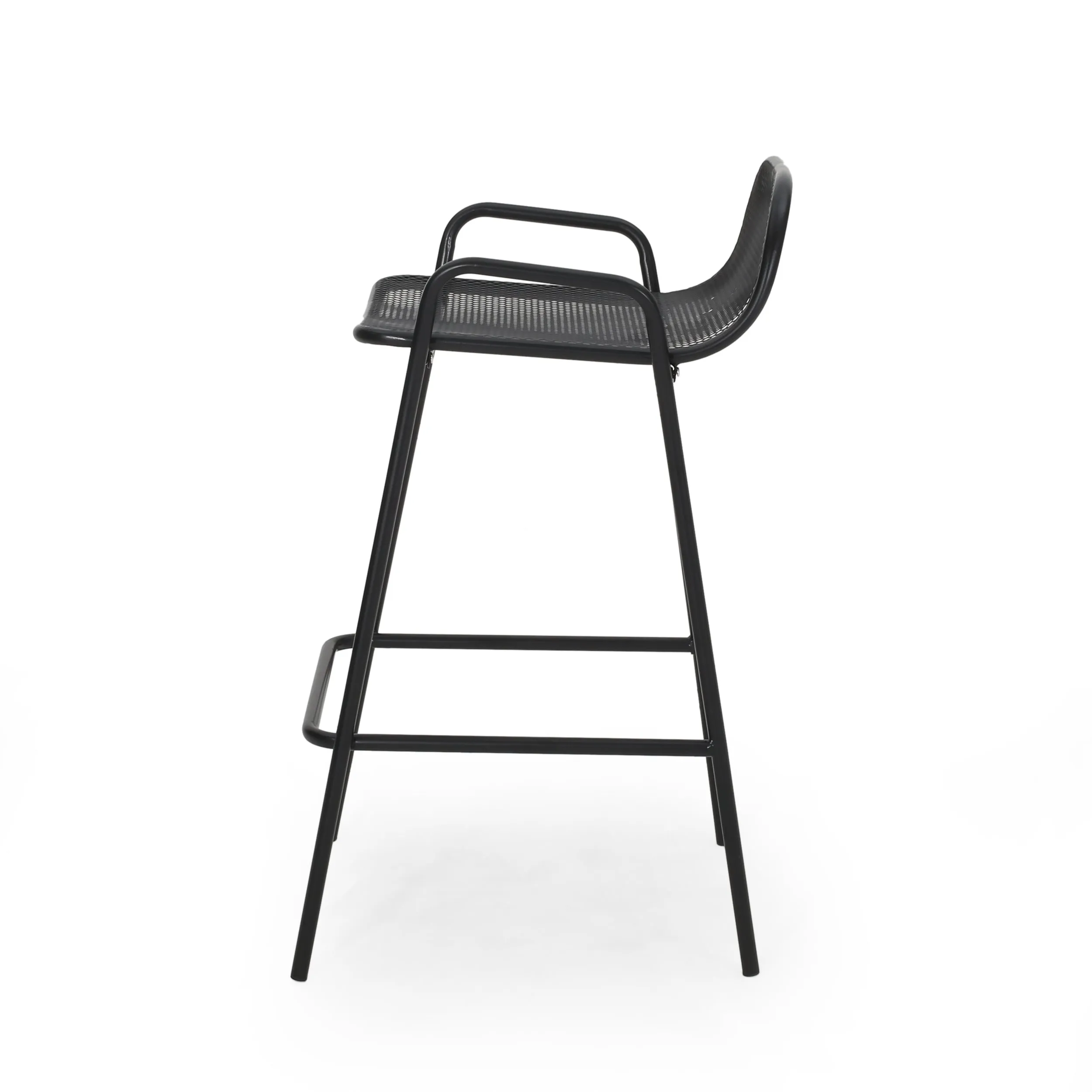 Linda Modern Iron Barstool (Set of 4)