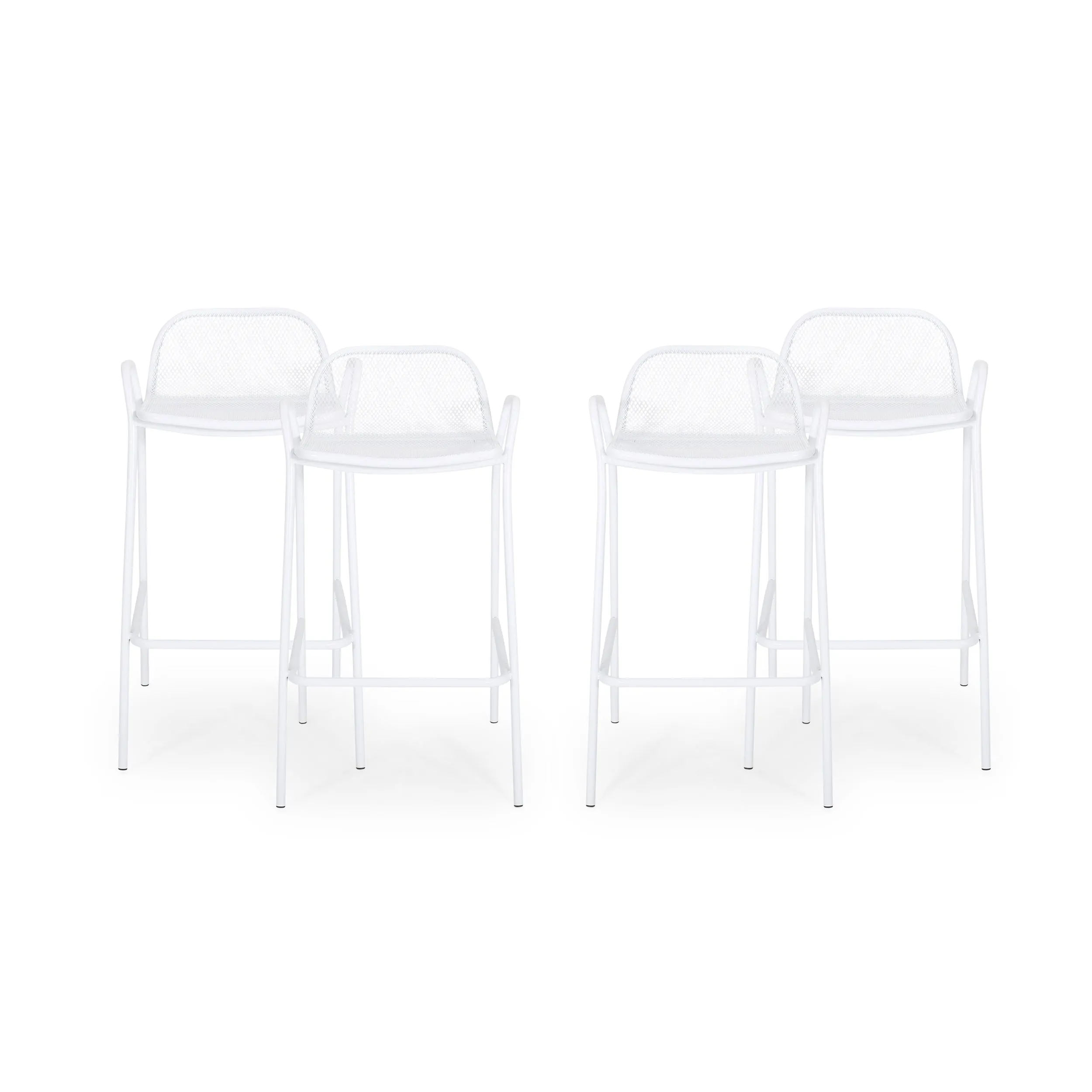 Linda Modern Iron Barstool (Set of 4)
