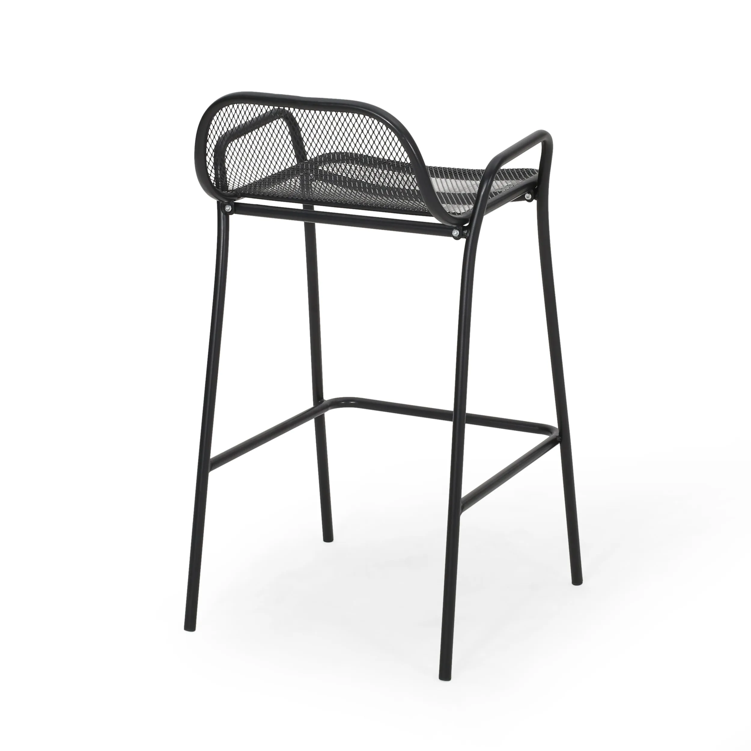 Linda Modern Iron Barstool (Set of 4)