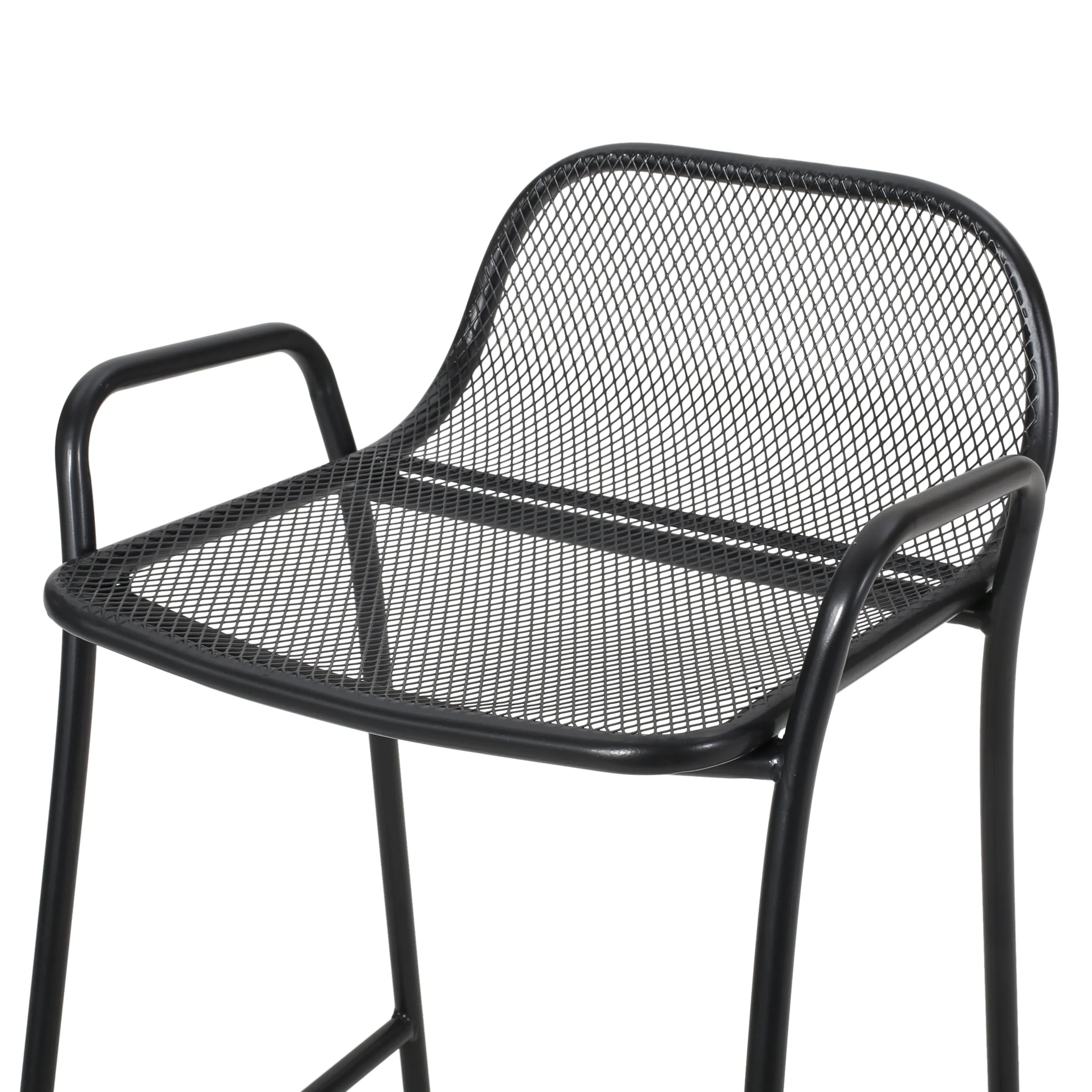 Linda Modern Iron Barstool (Set of 4)