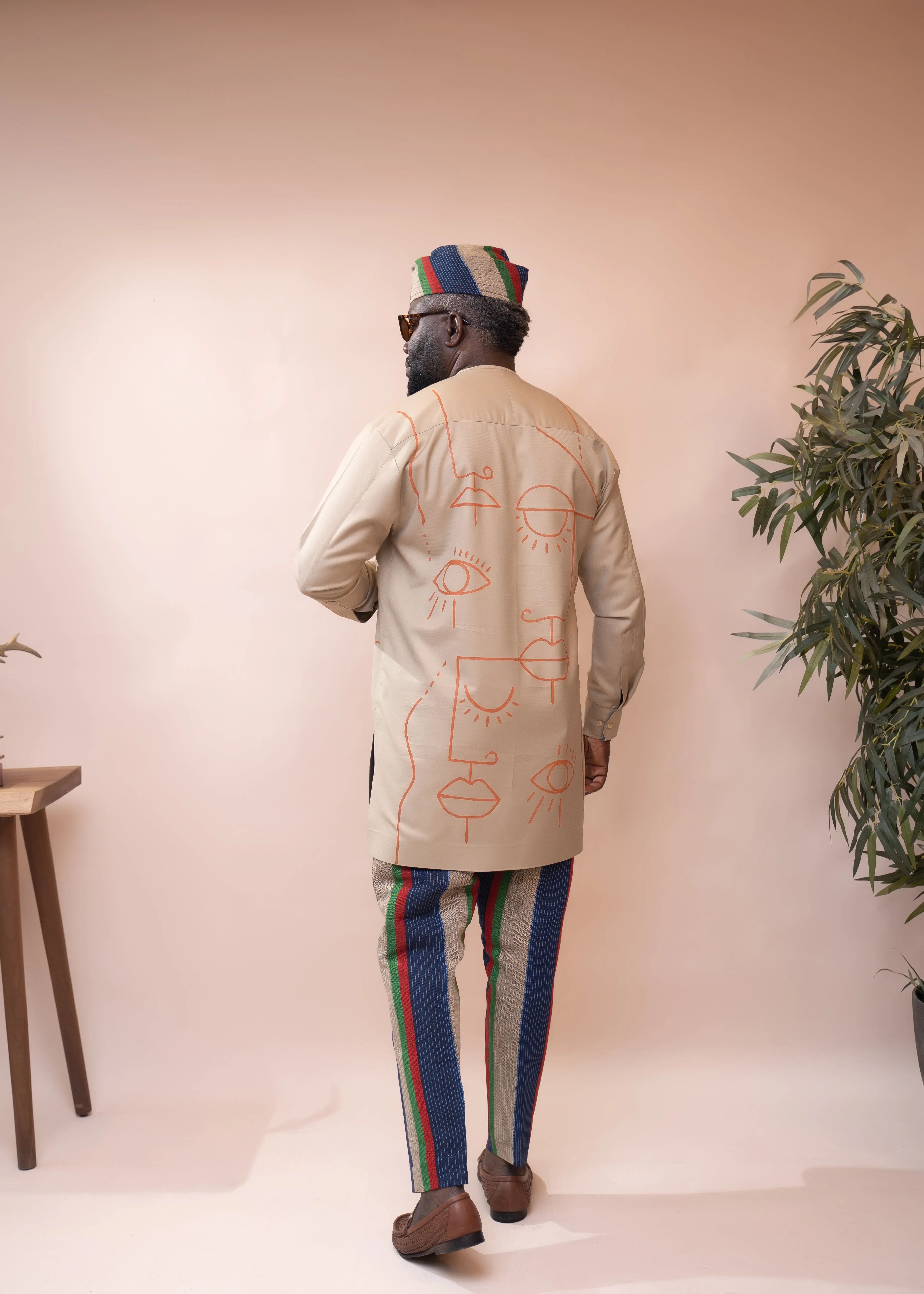 Line Art Kaftan and Pant