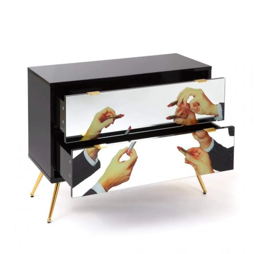 LIPSTICKS cabinet with 2 drawers