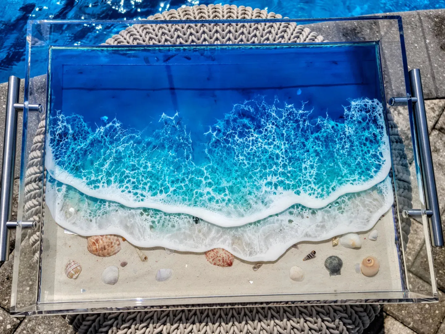 Made-to-Order Acrylic Tray with Handles