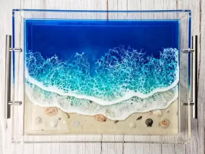 Made-to-Order Acrylic Tray with Handles