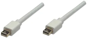 Manhattan Mini Display-Port Male To Male Cable 2.0M White 324632