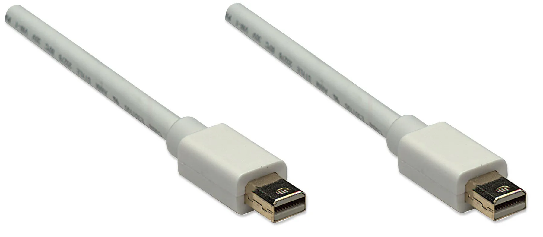 Manhattan Mini Display-Port Male To Male Cable 2.0M White 324632