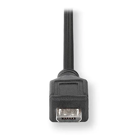 Micro USB Charger | Smartphone Wall Charger | Retractable USB Cable | Black
