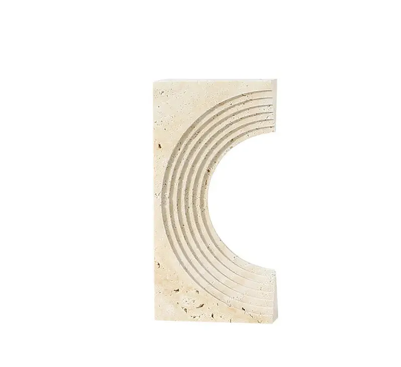 Natural Travertine Arched Porch Ornament