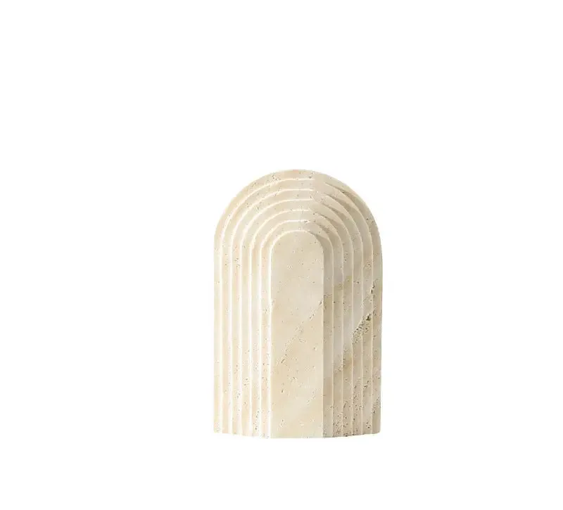 Natural Travertine Arched Porch Ornament