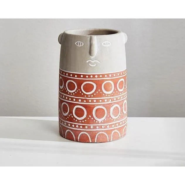 Nordic style face vase