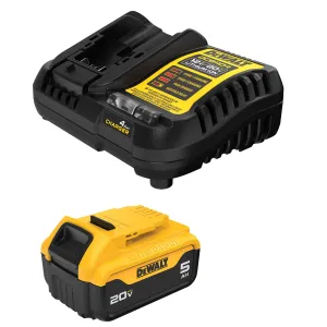 Open Box -  DEWALT 20-Volt Maximum XR 5.0 Ah Battery Pack and Charger