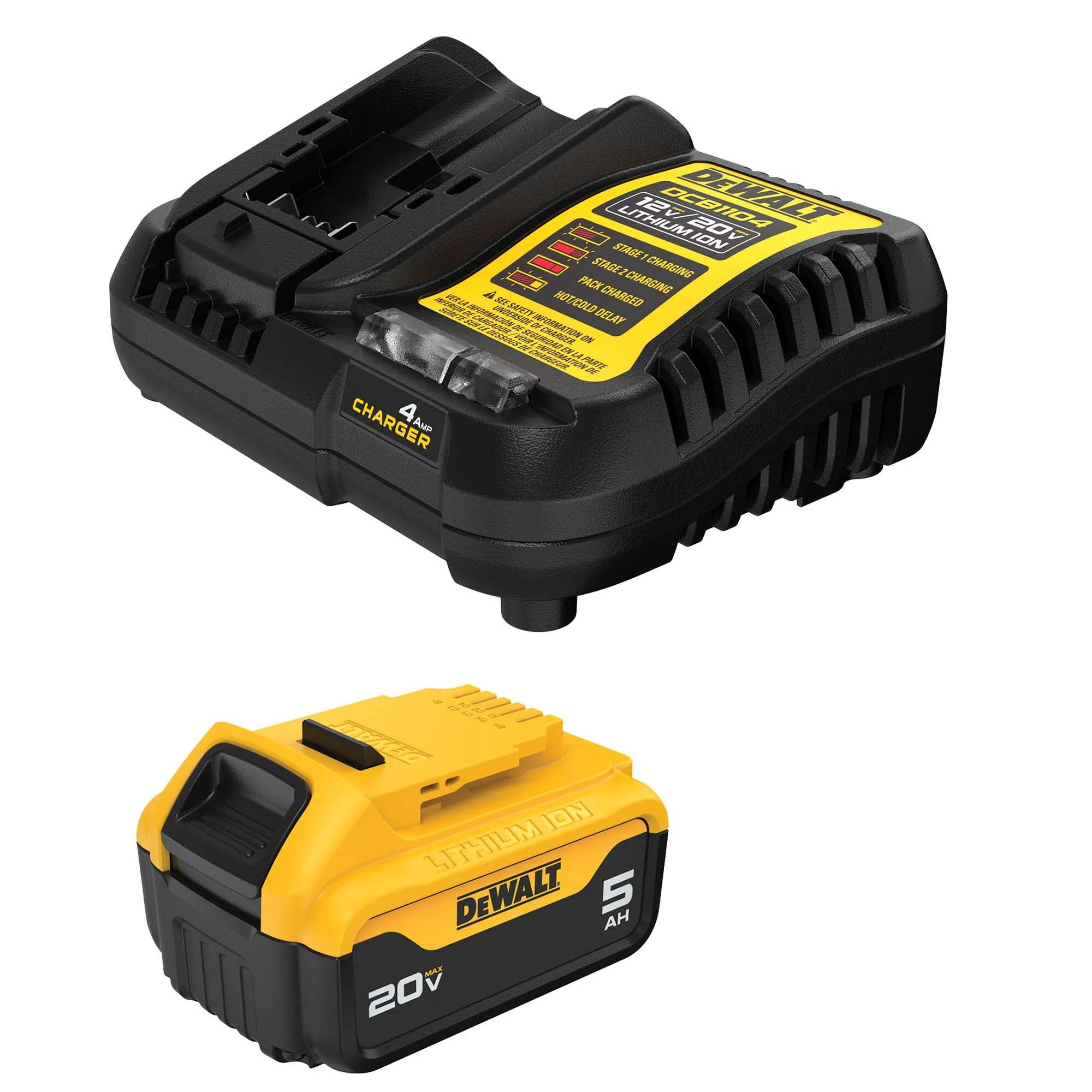 Open Box -  DEWALT 20-Volt Maximum XR 5.0 Ah Battery Pack and Charger