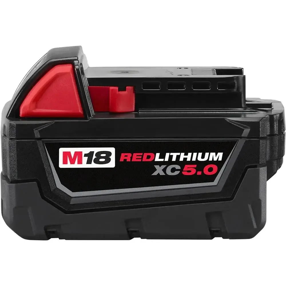 Open Box -  Milwaukee M18 18-Volt Lithium-Ion XC Starter Kit with Two 5.0Ah Batteries and Charger