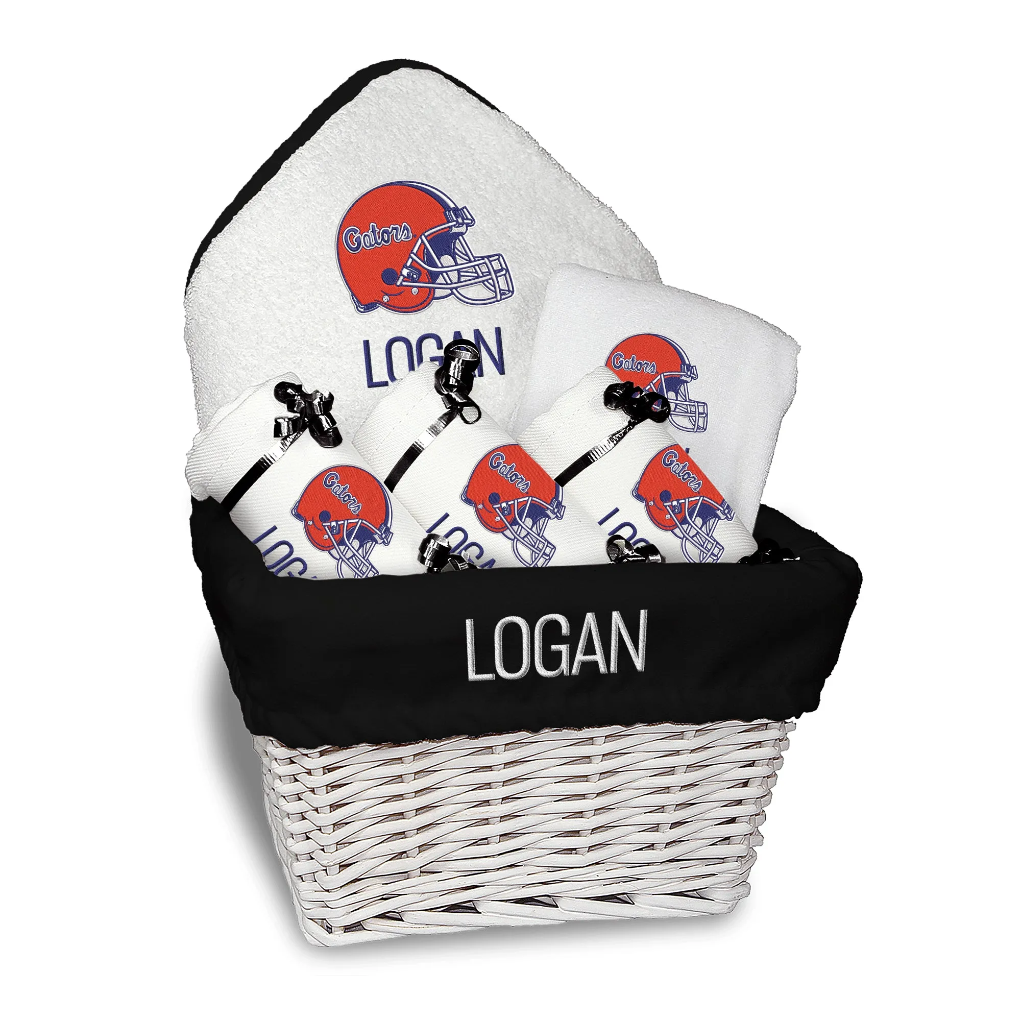 Personalized Florida Gators Helmet Medium Basket - 6 Items