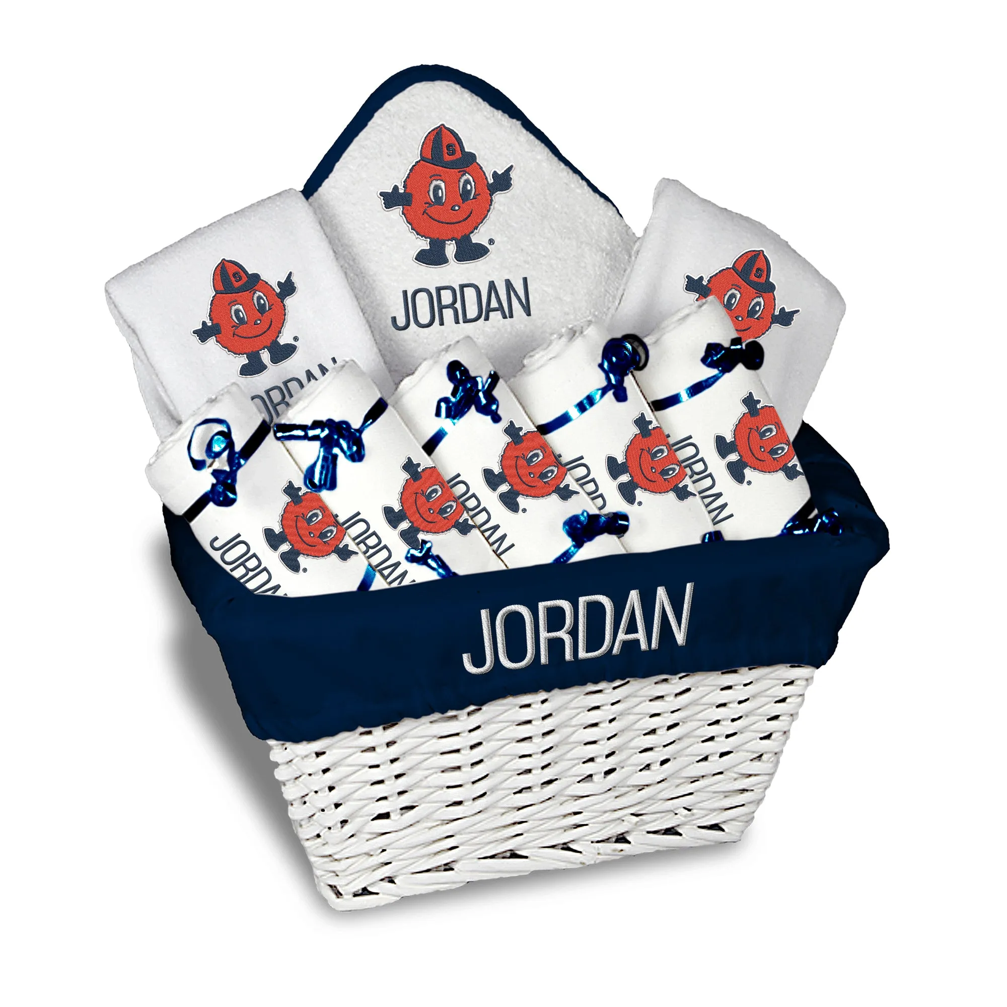 Personalized Syracuse Orange Otto Large Basket - 9 Items