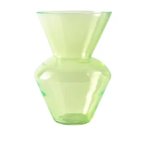 Pols Potten Fat Neck Vase in Green Glass