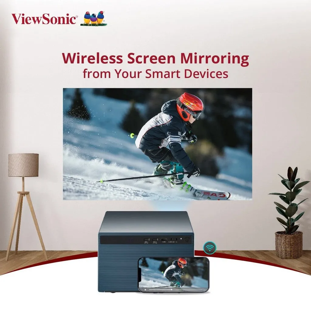 [Pre-Order] ViewSonic LX60HD 1080P Smart LED Projector with Built-in Google TV  | Up to 100" screen size