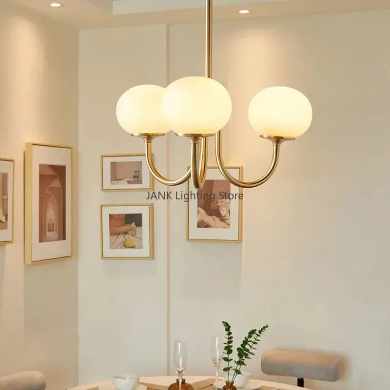 "Mansion French Pink Glass Chandelier for Cozy Spaces LED Lamps"