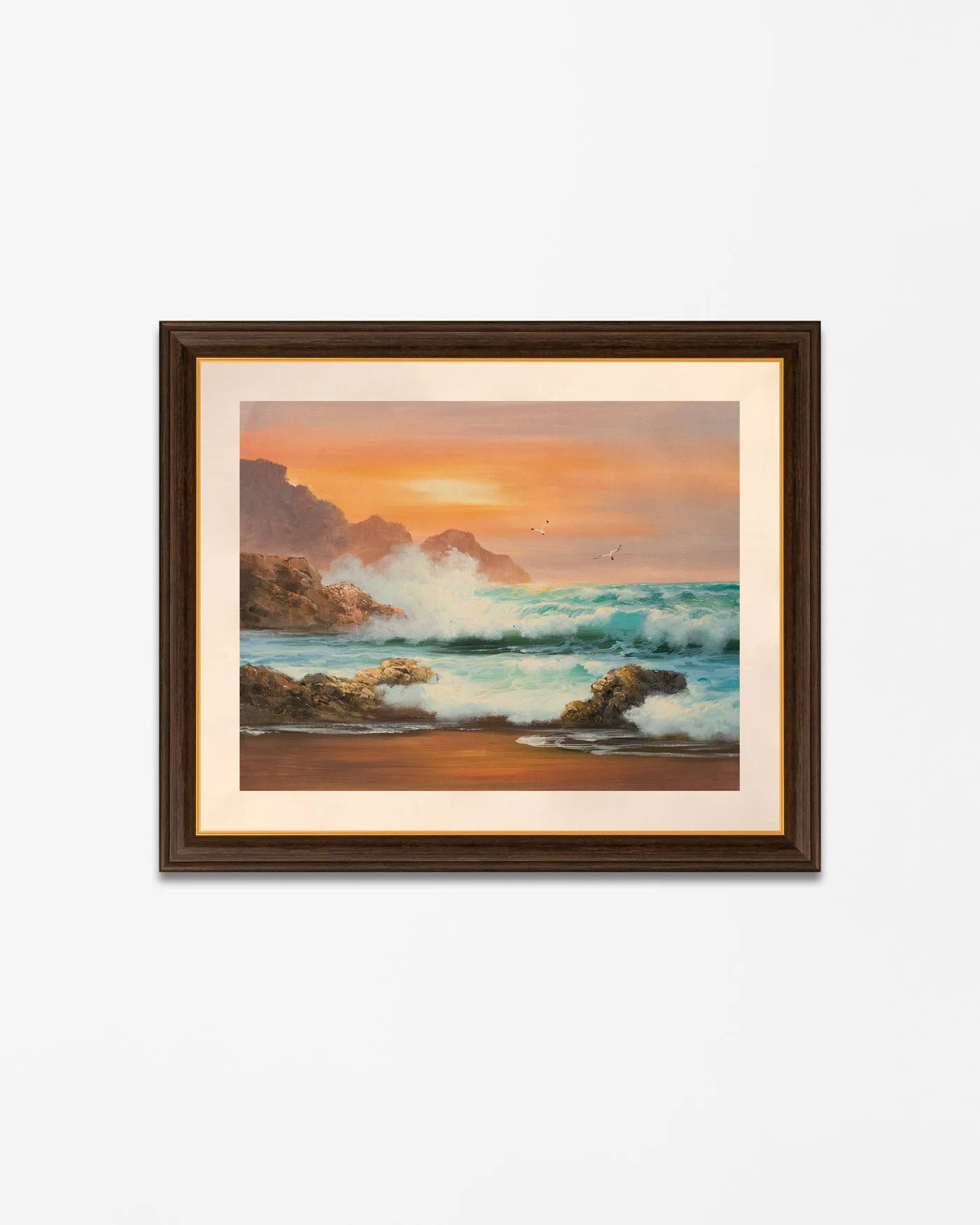 "Sunset Seascape" Handmade Oil Painting 20"x24"