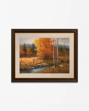 "The Hunter In Forest" Handmade Oil Painting 24"x 36"
