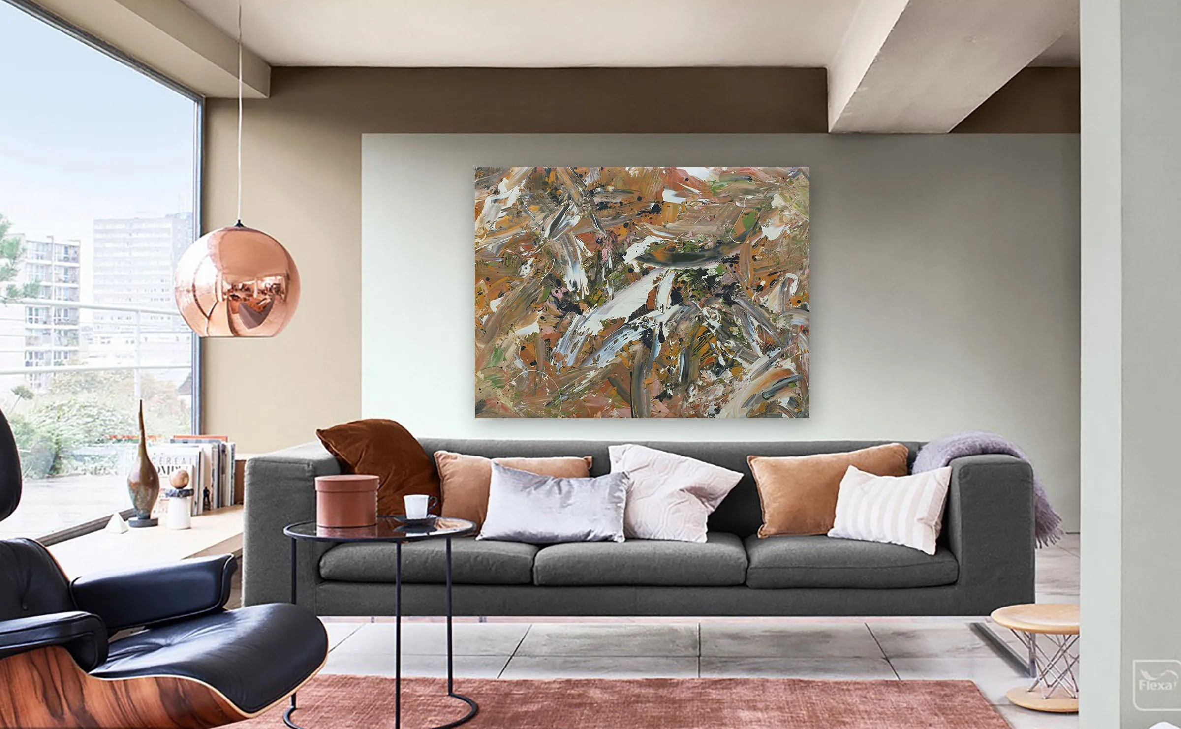 "Tumbling Down" original painting, 36" x 48"