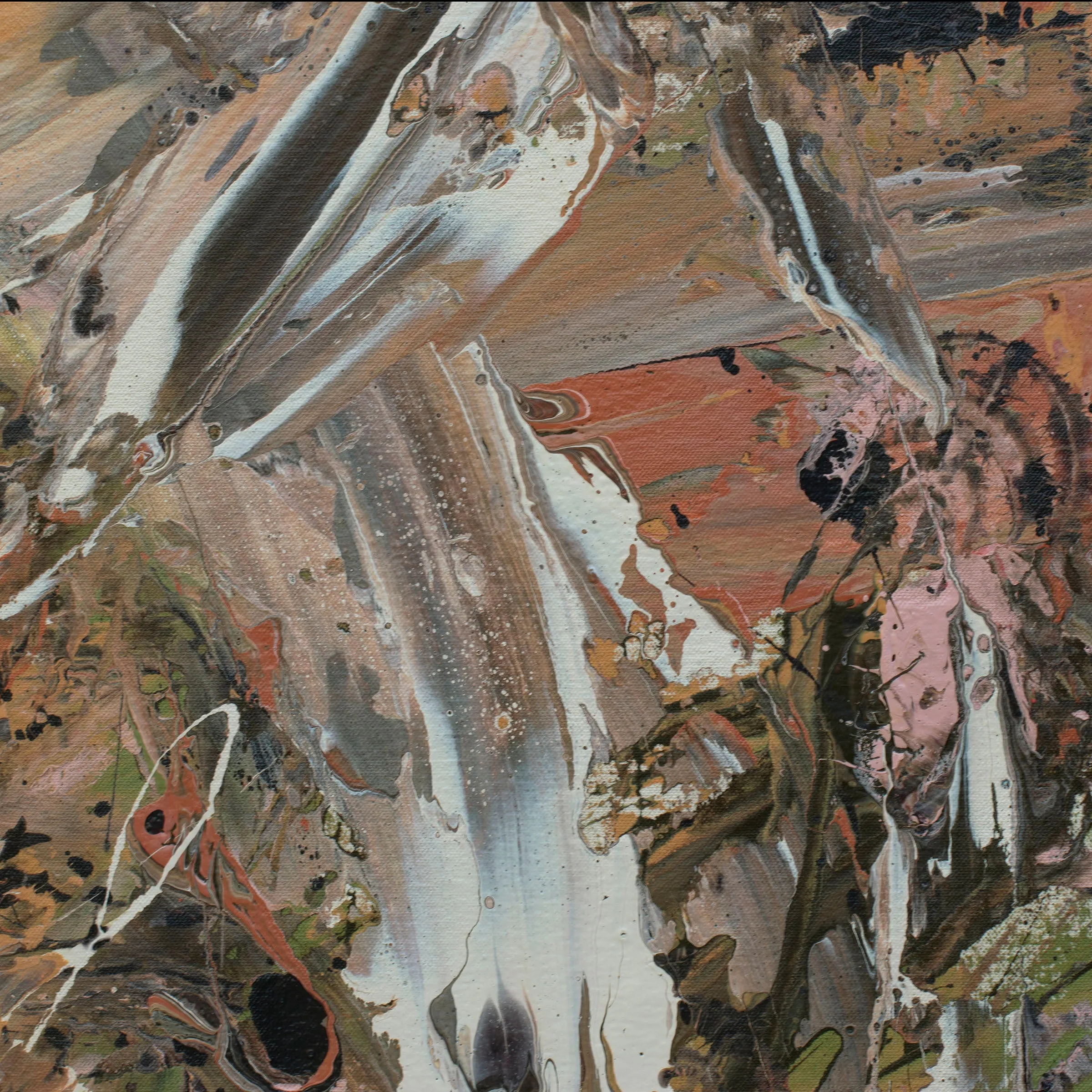 "Tumbling Down" original painting, 36" x 48"