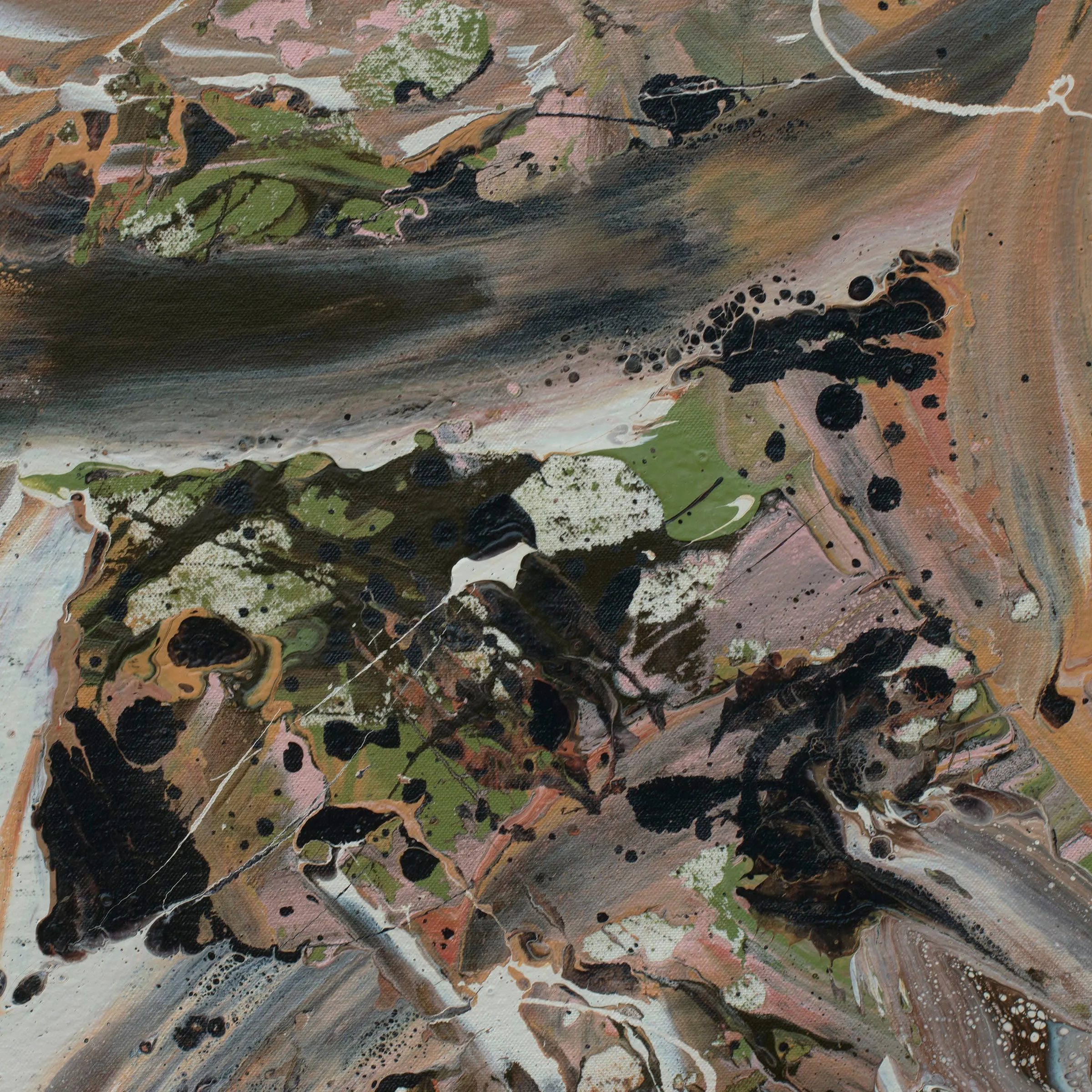"Tumbling Down" original painting, 36" x 48"