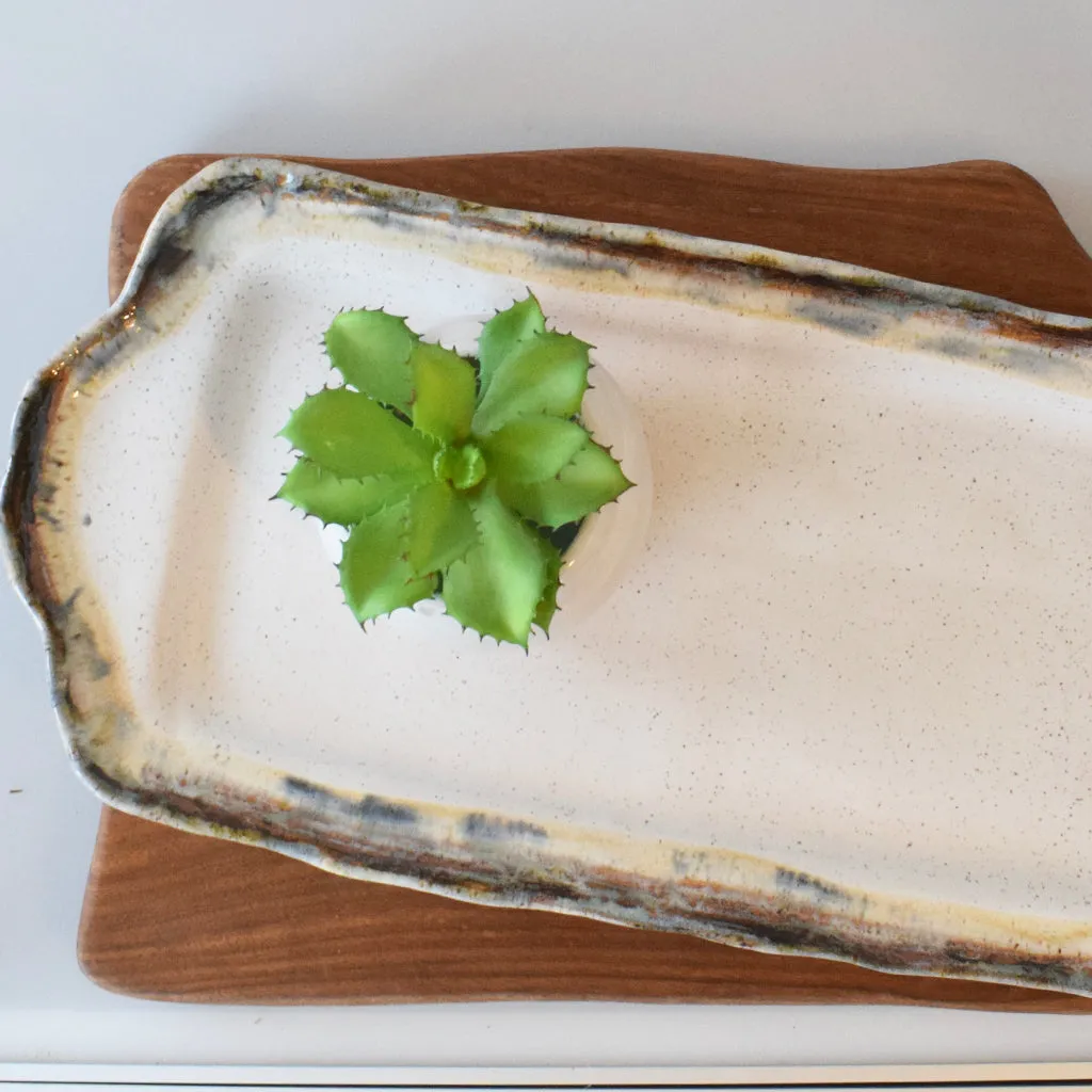 Rectangle Tray with Handles Magnolia