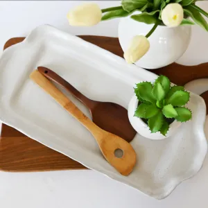 Rectangle Tray with Handles Simply White