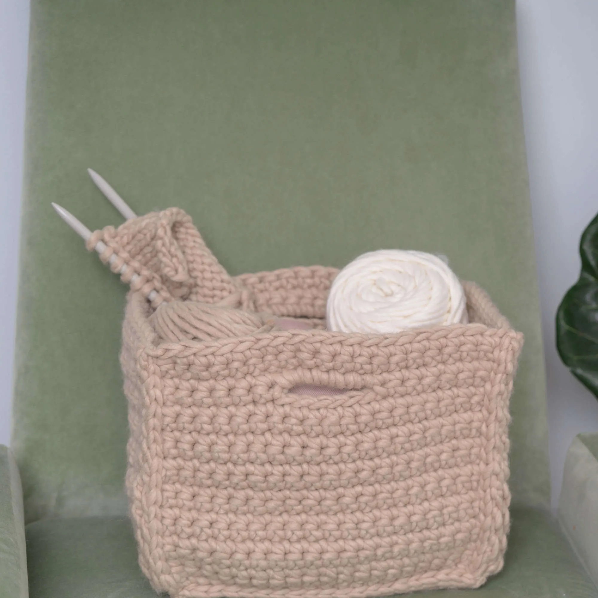 Red Heart Crochet Usami Baskets