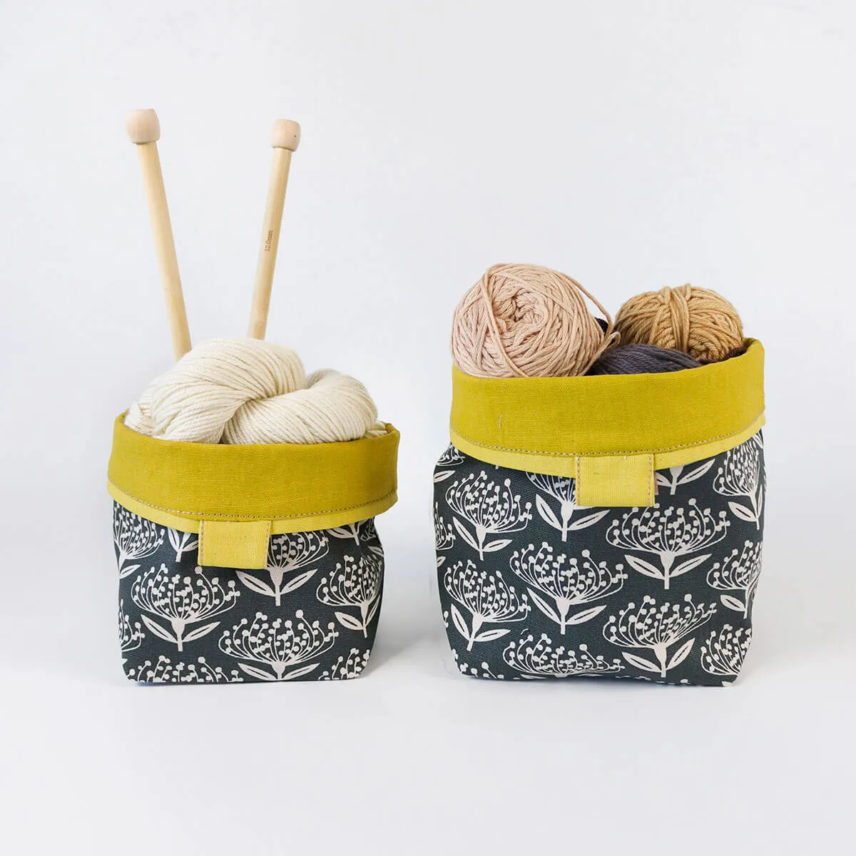 Reversible Soft Bucket - Pincushion Charcoal