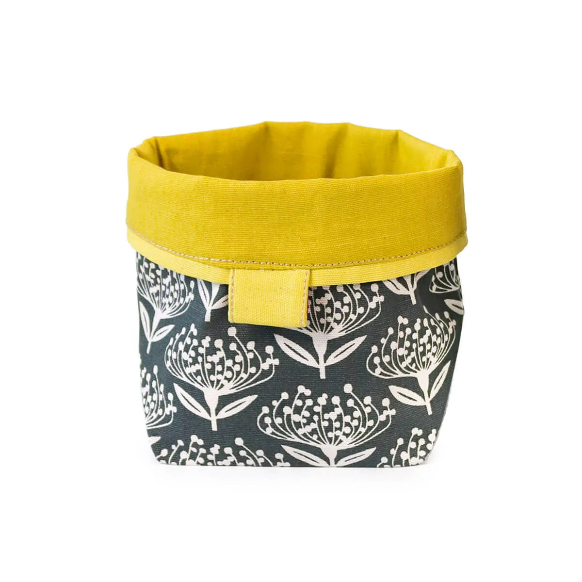 Reversible Soft Bucket - Pincushion Charcoal