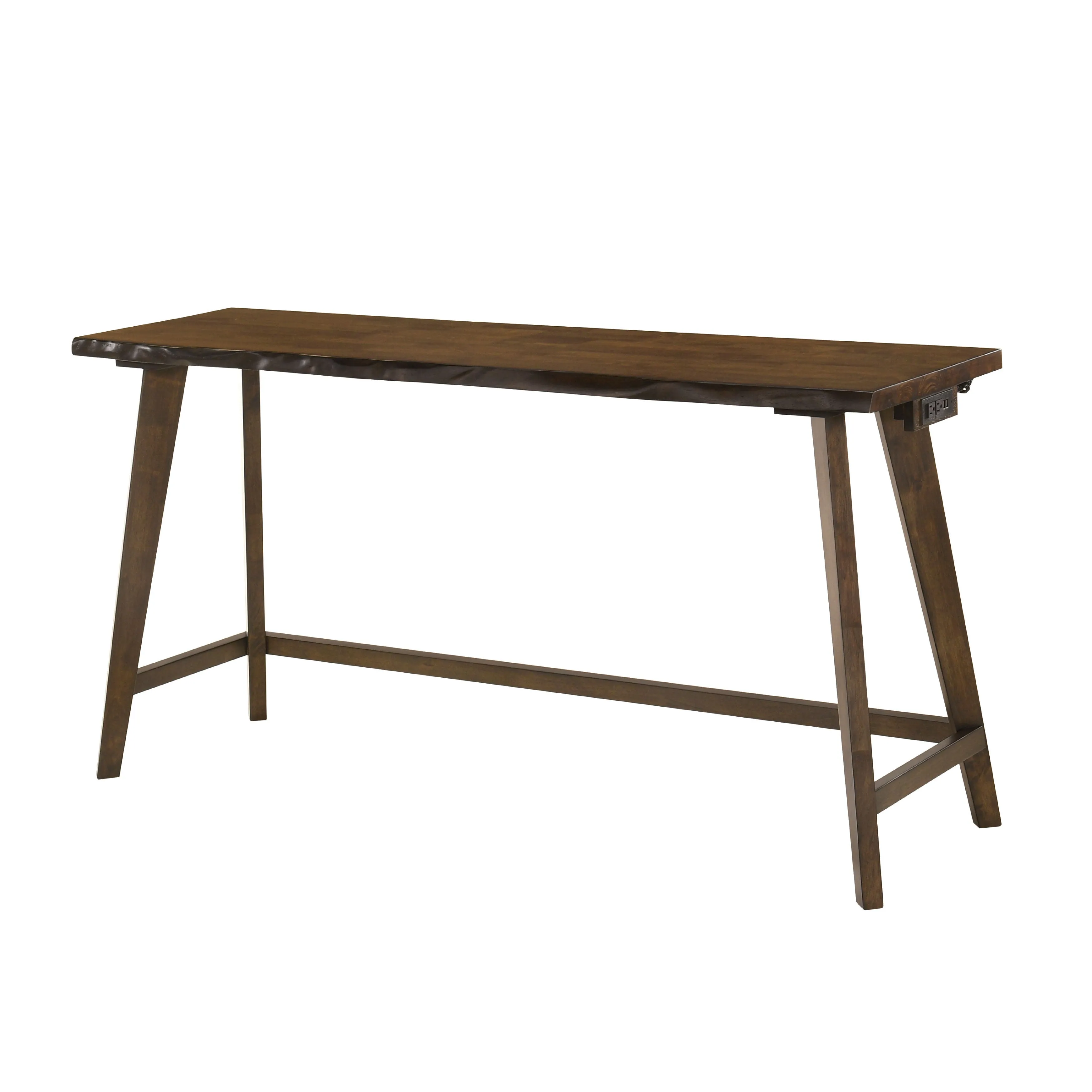 Robbins Dark Walnut 4-Piece Counter Height Table Set with USB & Outlet