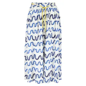 Sage midi skirt Waves Organic cotton - Last size: 36