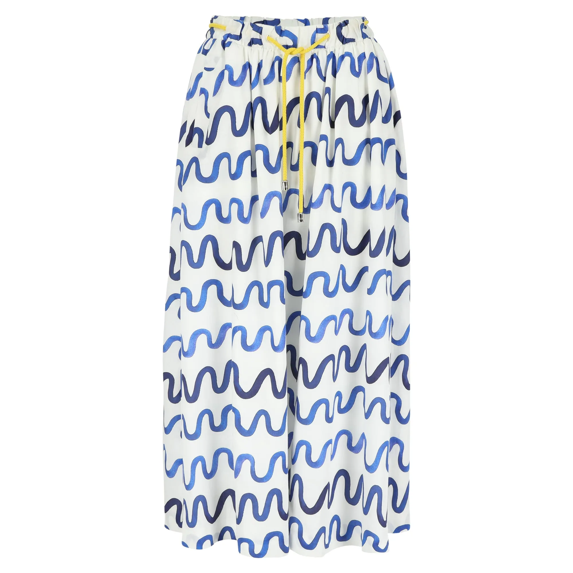 Sage midi skirt Waves Organic cotton - Last size: 36