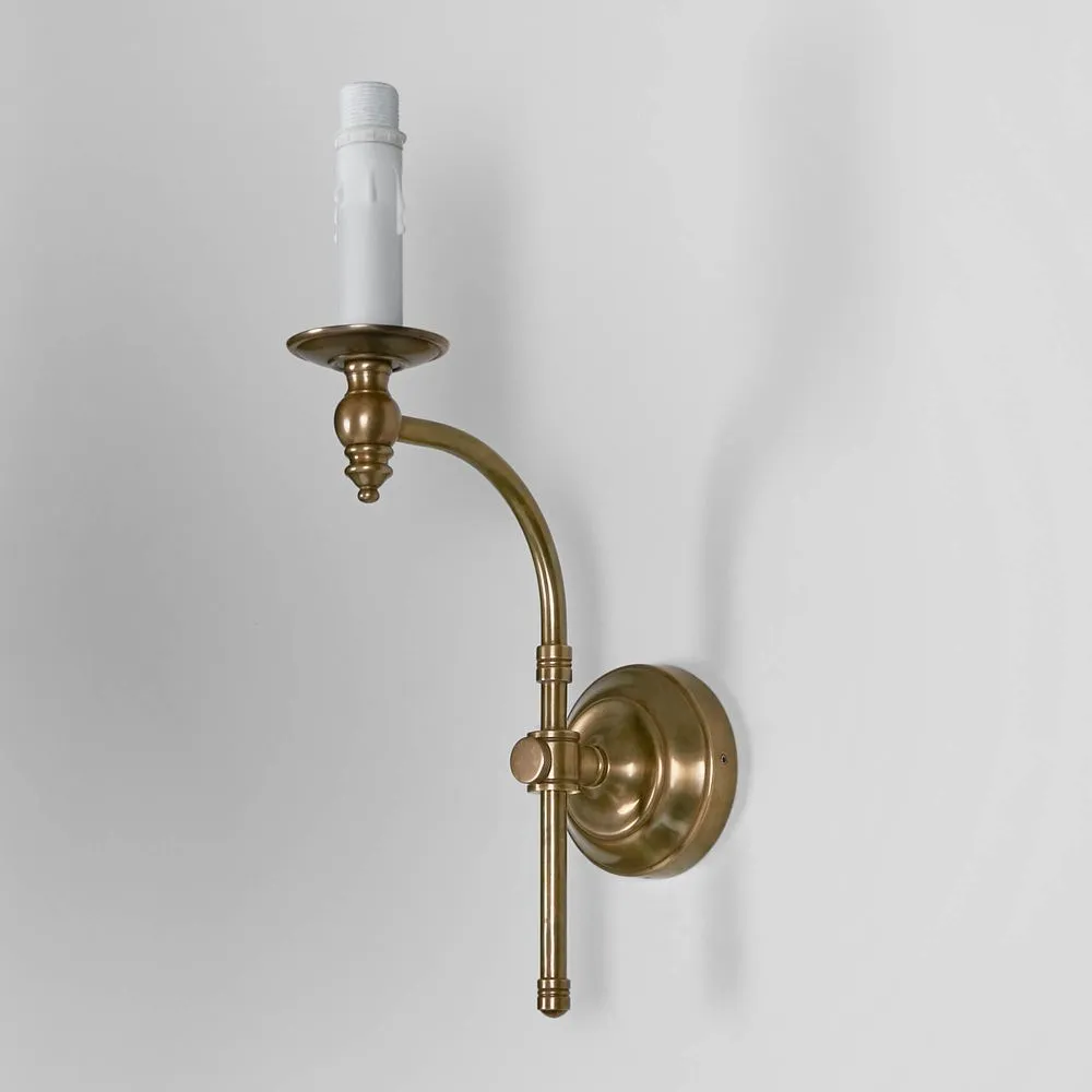 Soho Curved Sconce Base Antique Brass