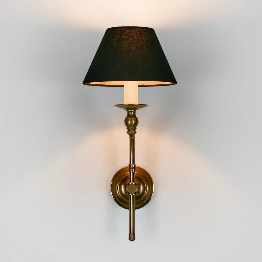 Soho Curved Sconce Base Antique Brass