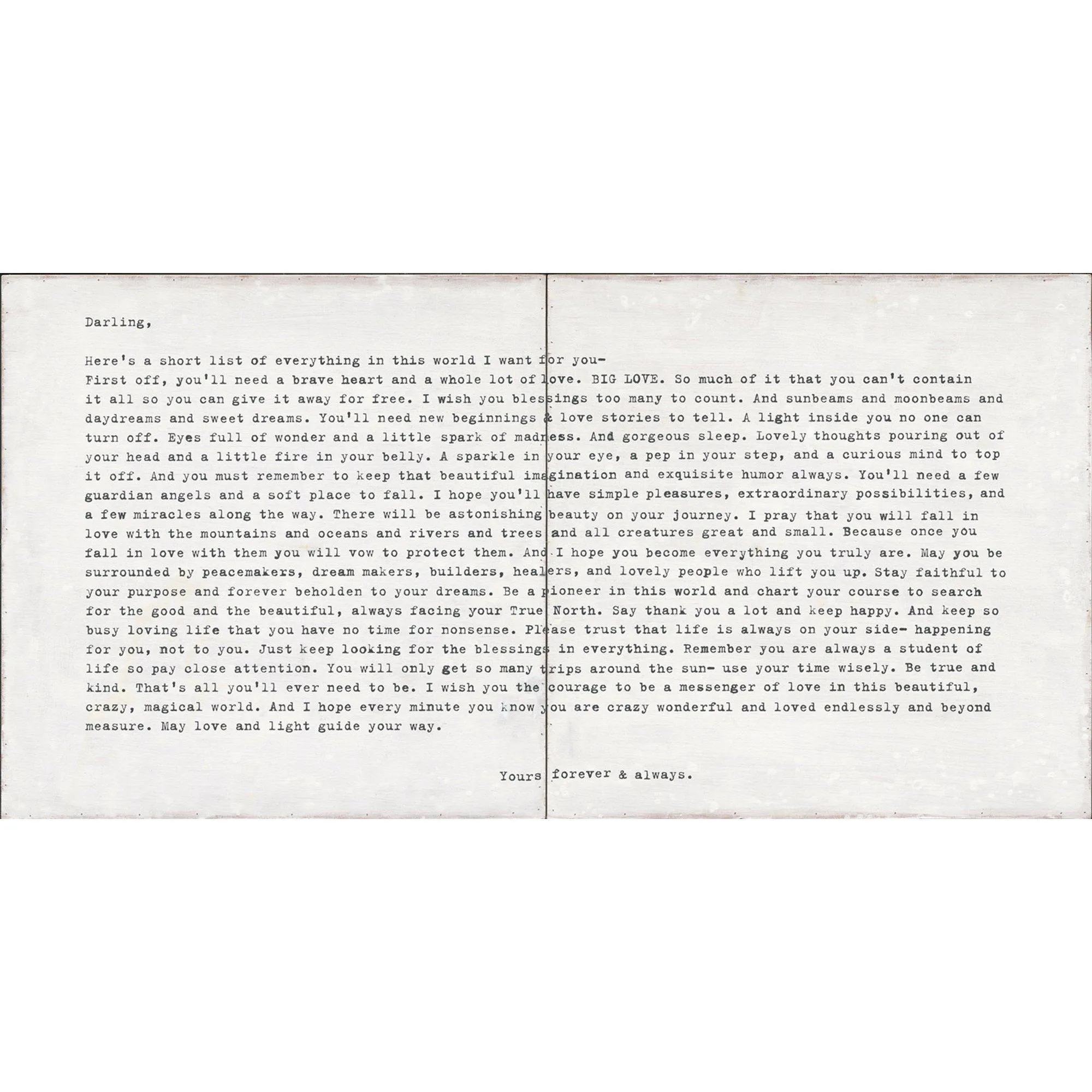 Sugarboo Designs Camp Letter Art Print