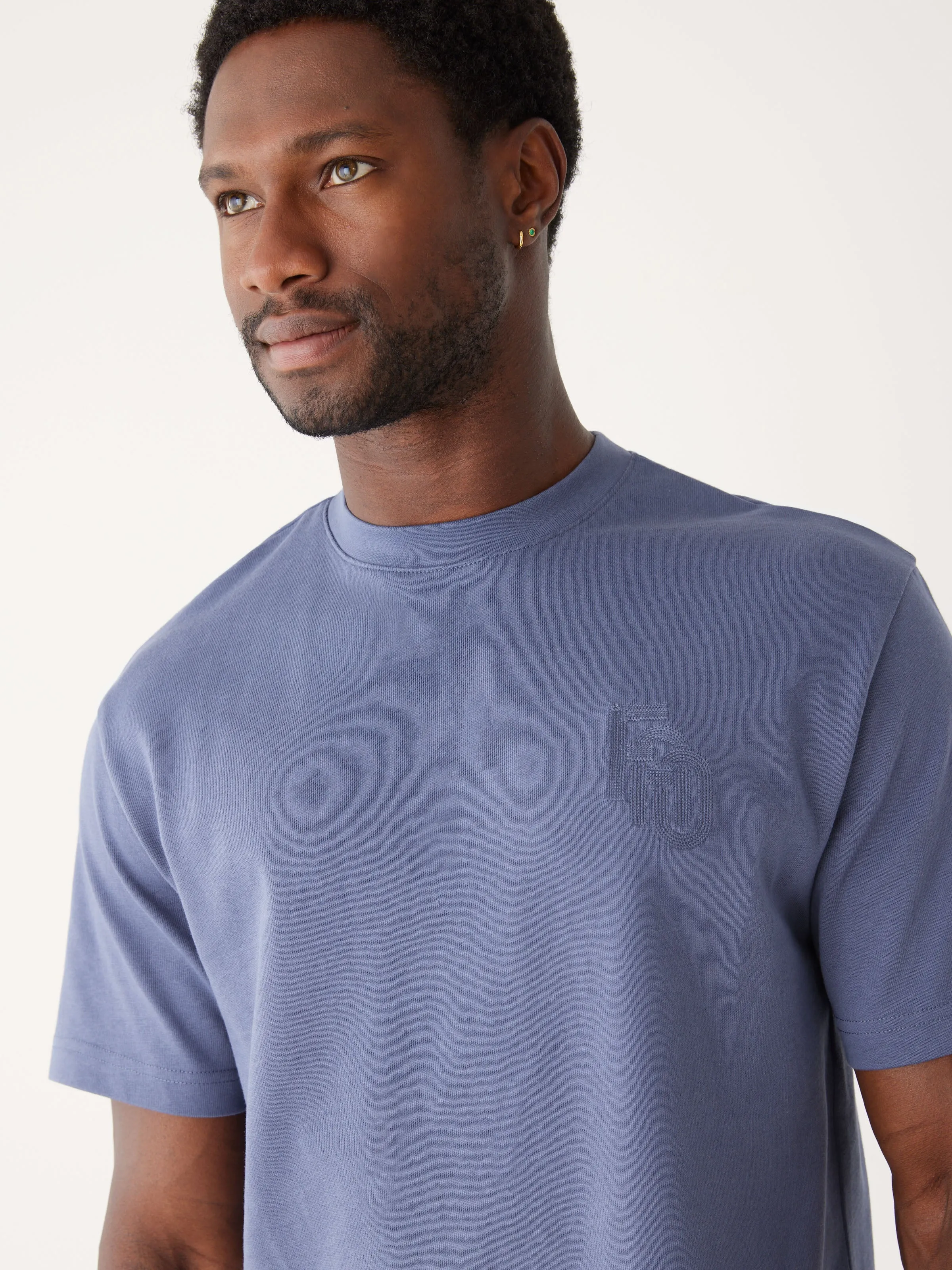 The Logo Relaxed T-Shirt in Nightshadow Blue