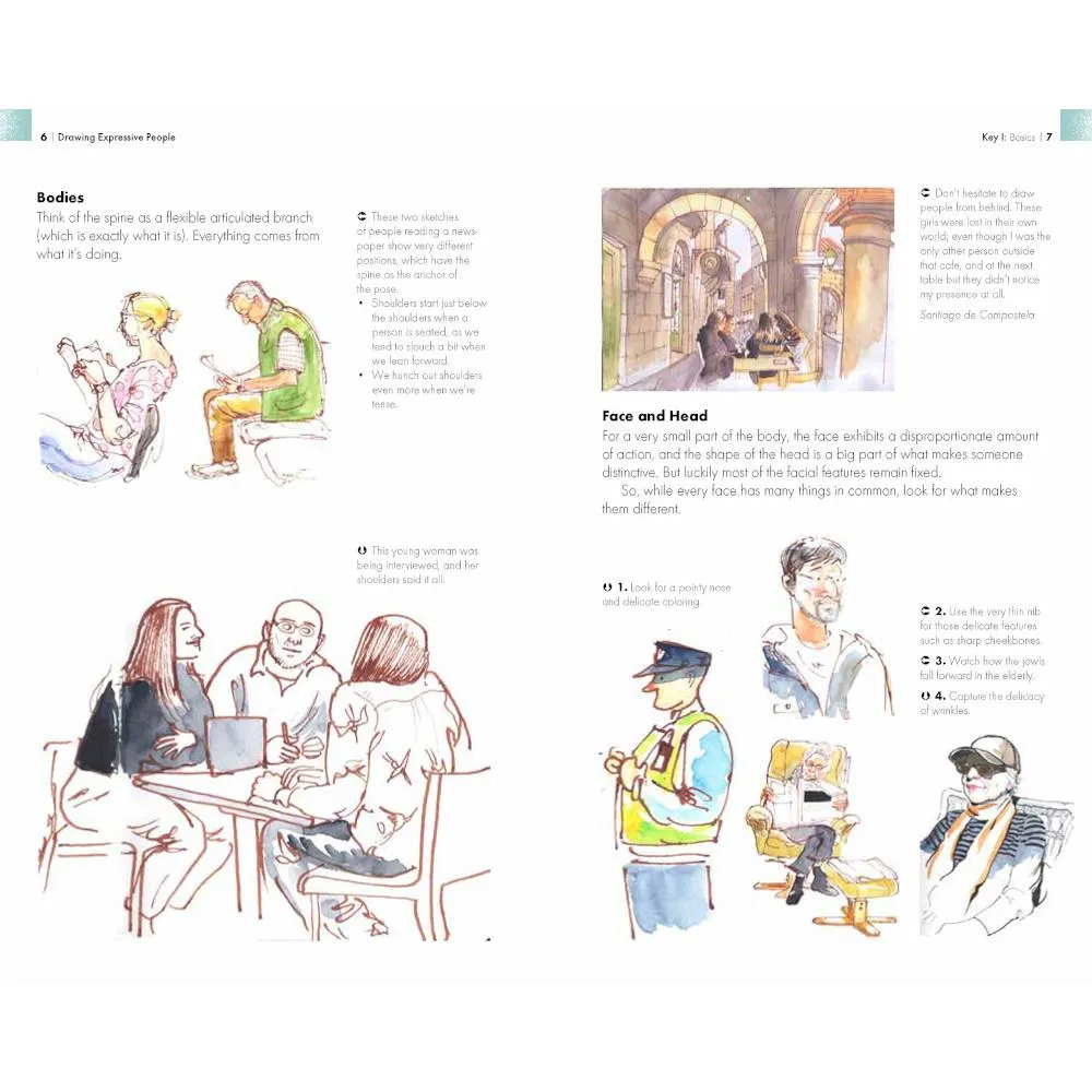 Urban Sketching: Drawing Expressive People by Róisín Curé