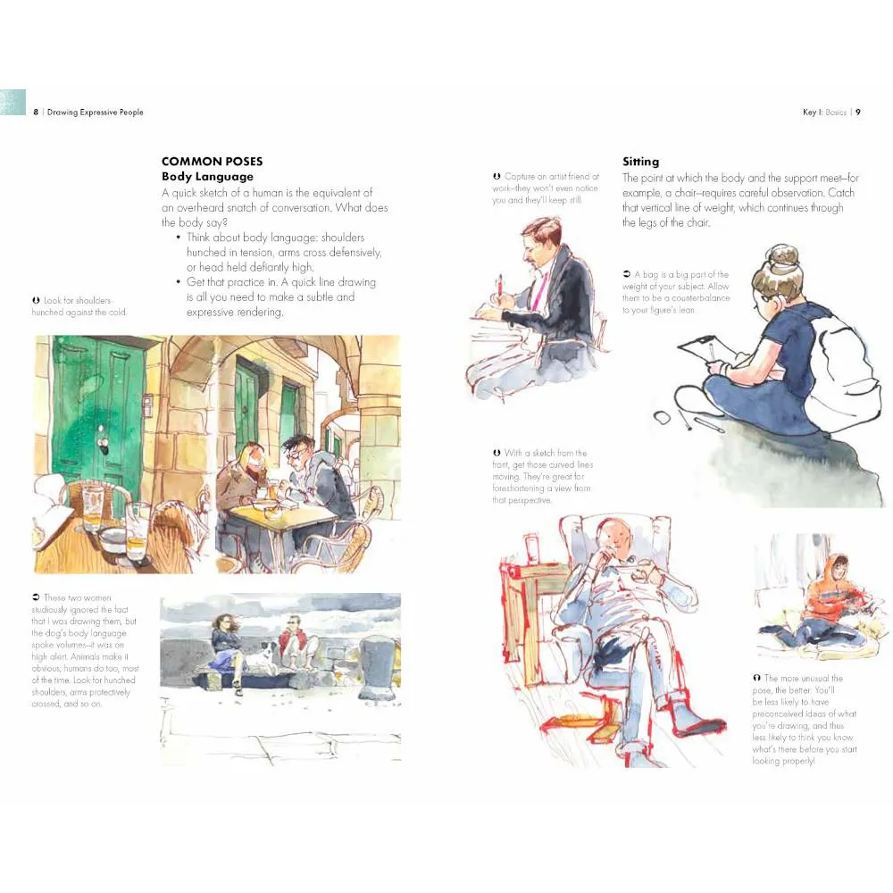Urban Sketching: Drawing Expressive People by Róisín Curé