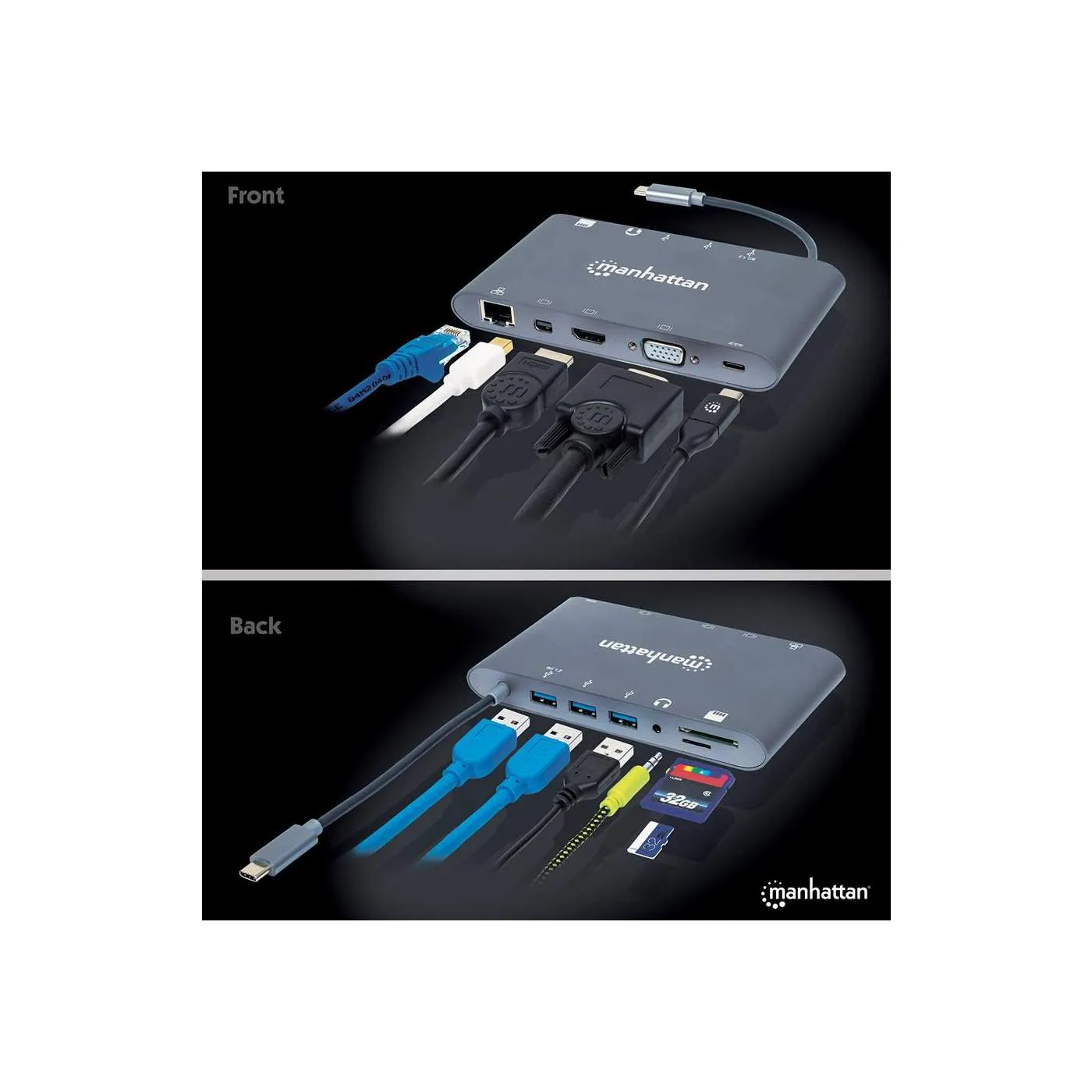 USB-C PD 7-in-1 Docking Station