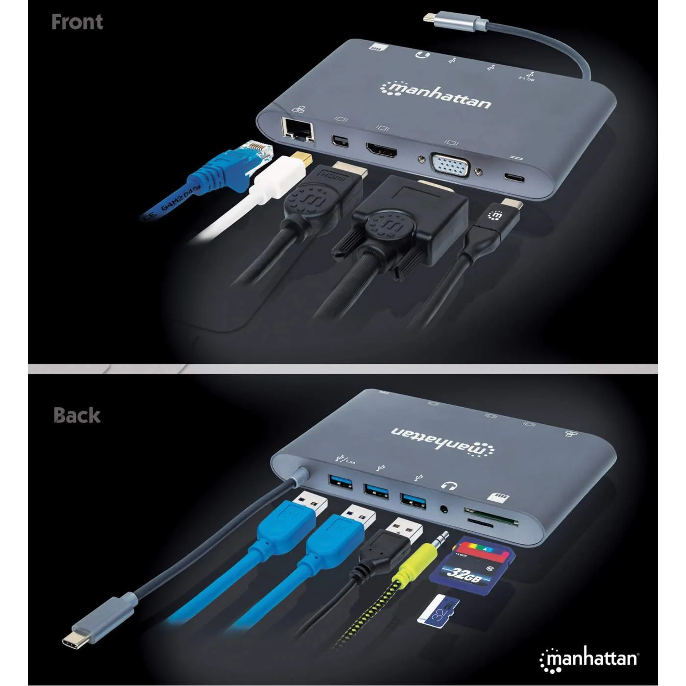 USB-C PD 7-in-1 Docking Station