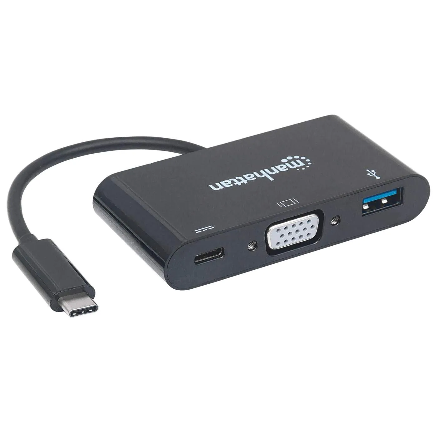 USB-C to VGA 3-in-1 Docking Converter with Power Delivery