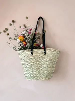 Valencia Shopper Basket, Black