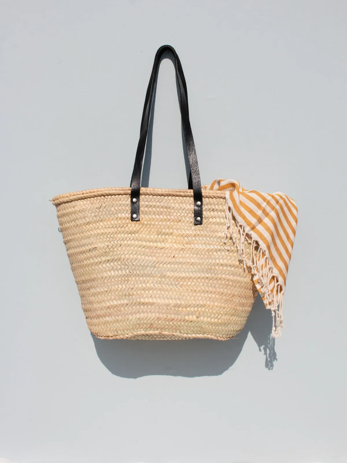 Valencia Shopper Basket, Black