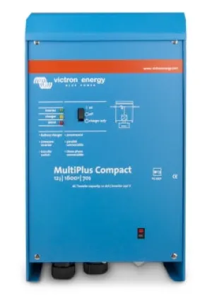 VICTRON MULTIPLUS COMPACT INVERTER/CHARGER 12/1600/70A - 16A TRANSFER SWITCH