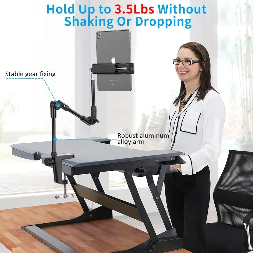 Webcam Stand Camera Mount with Phone Holder