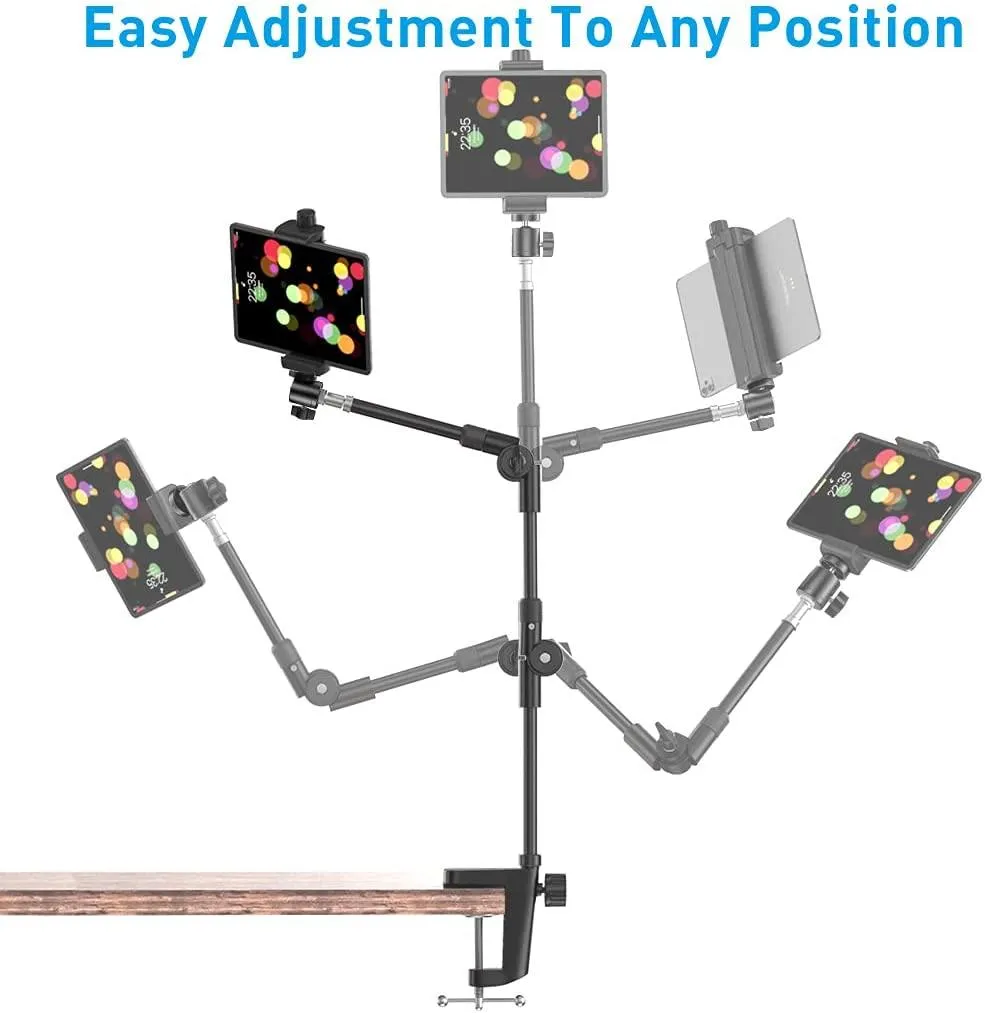 Webcam Stand Camera Mount with Phone Holder