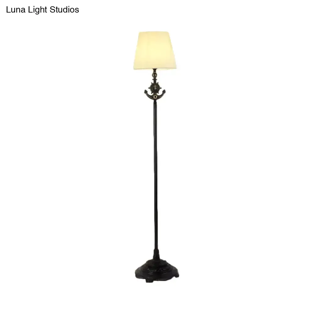 White Floor Lamp with Simple Style and Plug-in Cord for Living Room